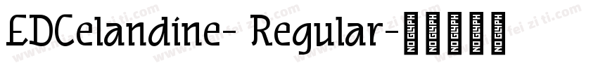 EDCelandine- Regular字体转换